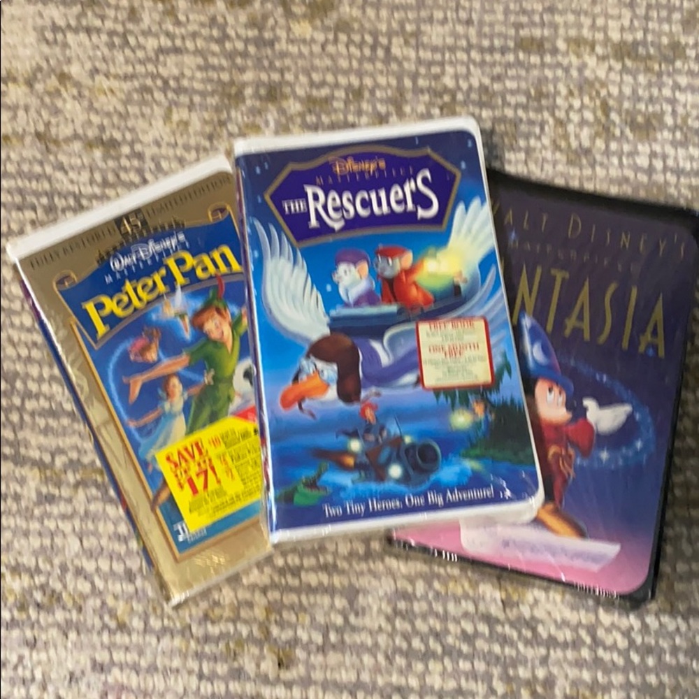 Vintage Set of Disney Collectable VHS Tapes